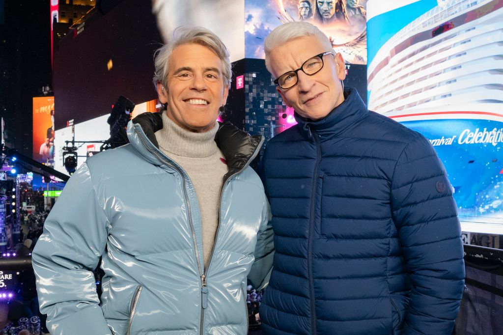 Anderson Cooper and Andy Cohen host CNN's "New Year's Eve Live" in Times Square on December 31, 2025 