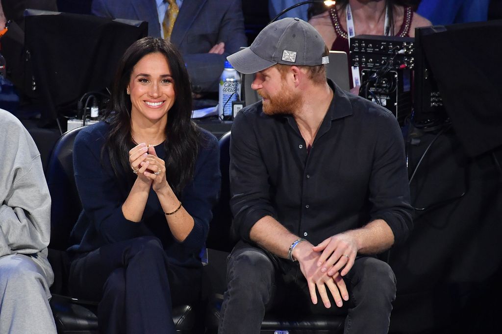 (L-R) Meghan, Duchess of Sussex and Prince Harry, Duke of Sussex enjoyed a sweet date night