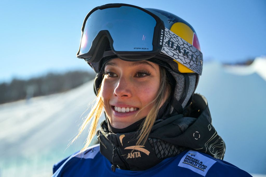 Eileen Gu at the 2025-2026 FIS Freeski Halfpipe World Cup