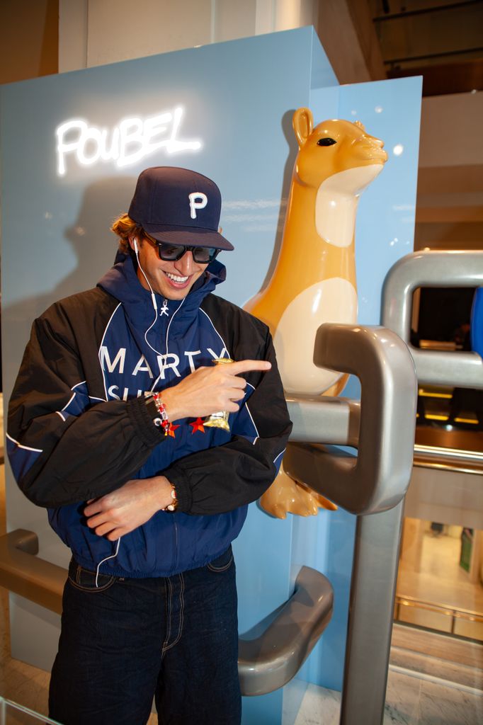 gstaad guy in marty supreme jacket