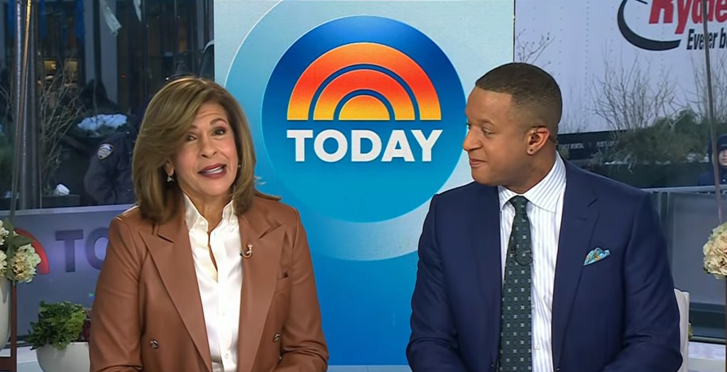 Hoda Kotb and Craig Melvin on the February 9 2026 episode of TODAY