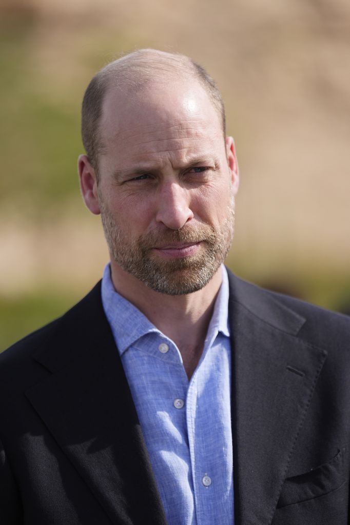 Prince William during a visit to MISK Sports City in Riyadh to learn about the increasing role of women in society