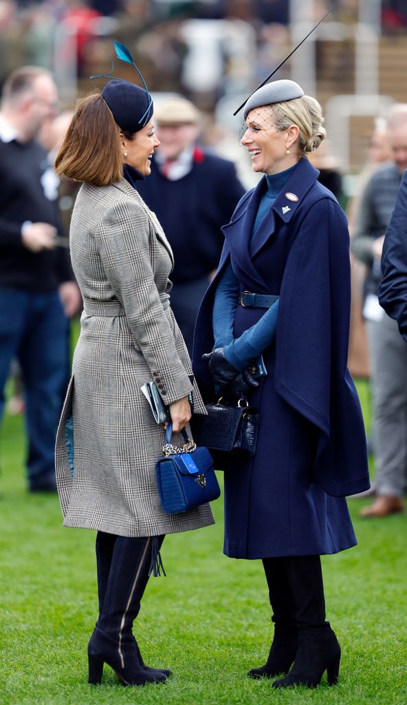 Zara Tindall and Natalie Pinkham Cheltenham races
