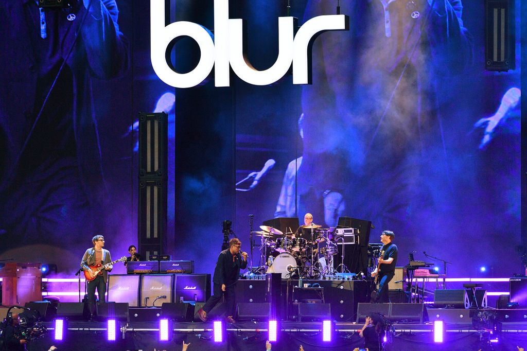 Blur perform at Wembley Stadium in 2023