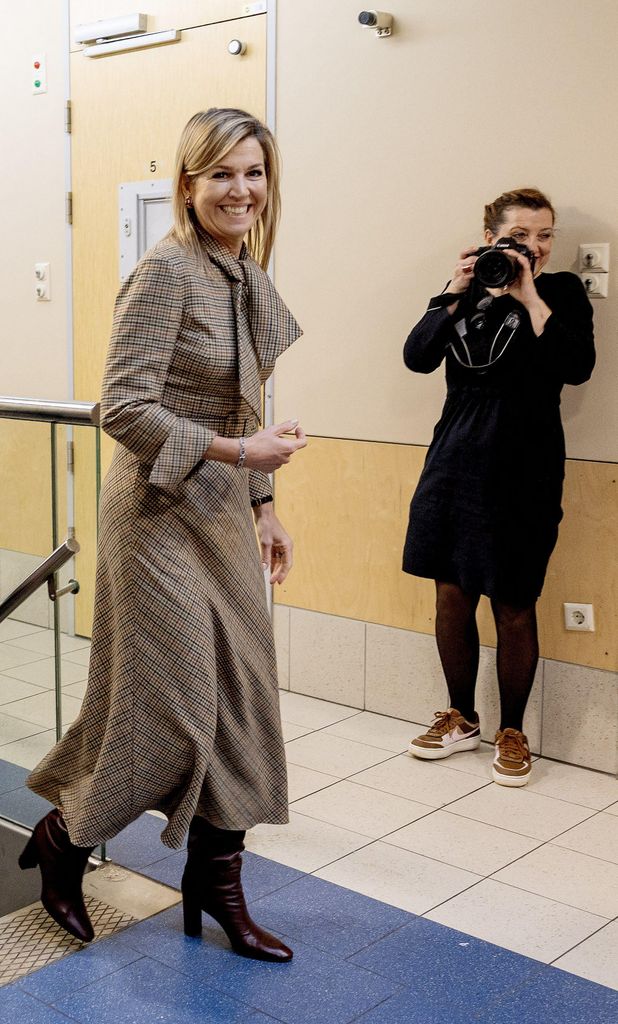 Queen Maxima visits a homeless shelter in Amsterdam