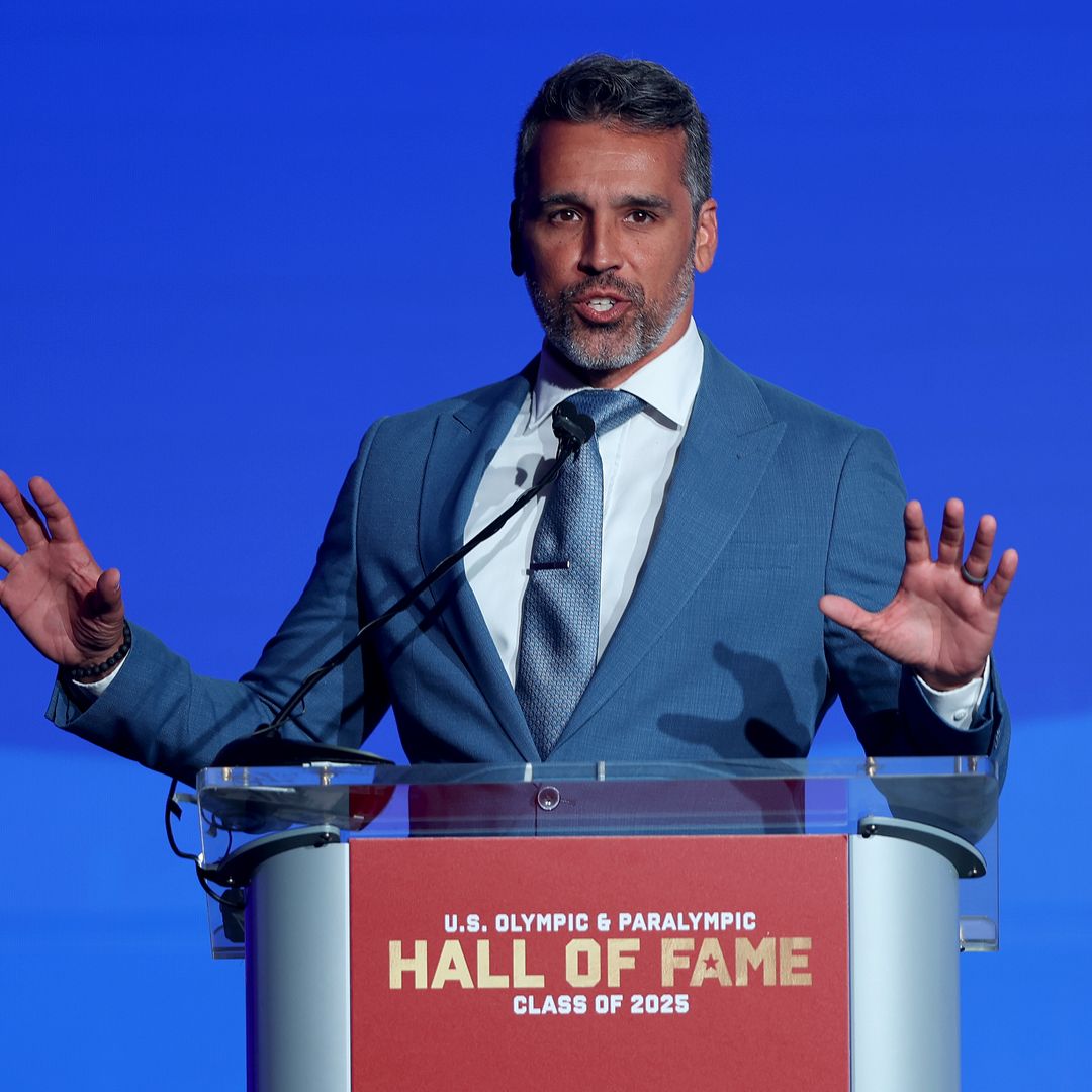 Ahmed Fareed addresses the audience the 2025 U.S. Olympic & Paralympic Hall of Fame Induction Ceremony at Colorado Hall at The Broadmoor on July 12, 2025 in Colorado Springs, Colorado.
