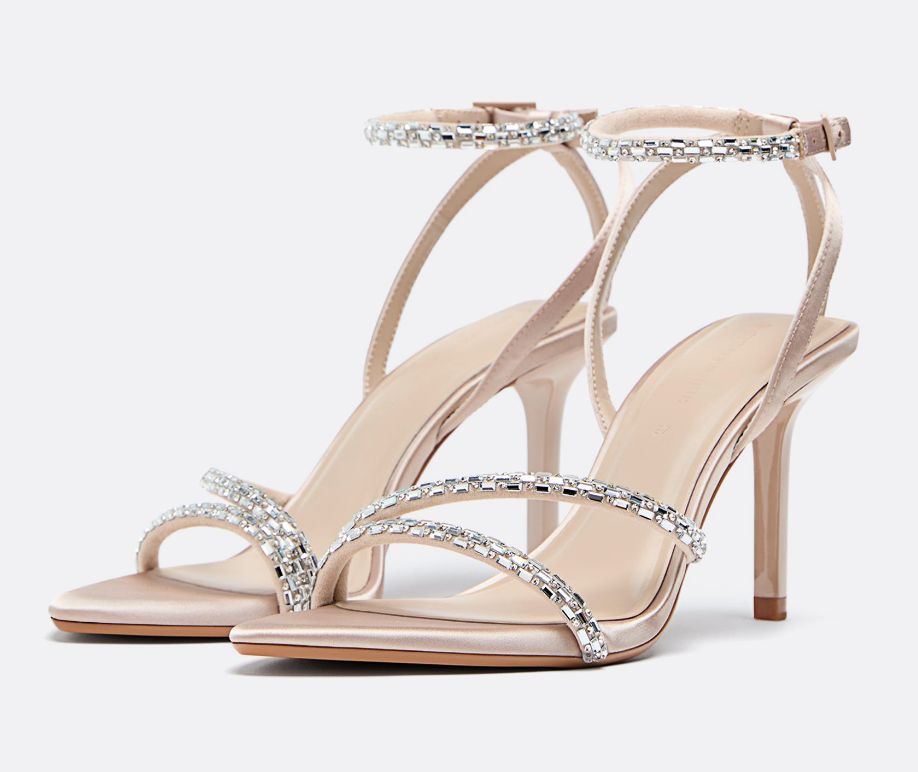 Stradivarius Rhinestone Sandals