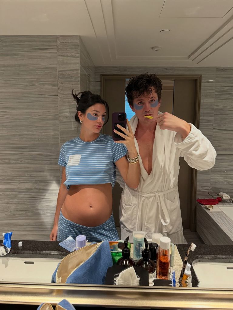 photo of charlie puth and pregnant brooke sansone