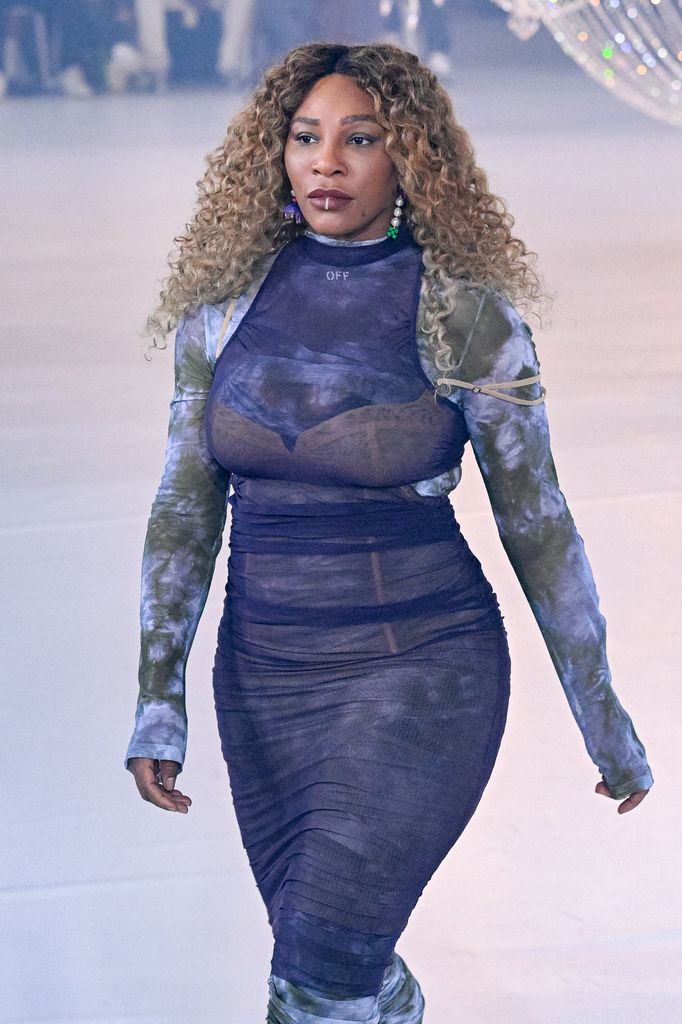 serena williams blue dress