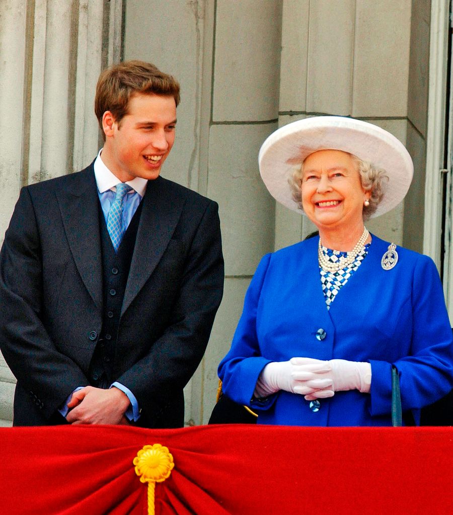 A photo of Queen Elizabeth and Prince William