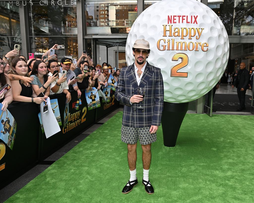 photo of bad bunny happy gilmore 2 premiere