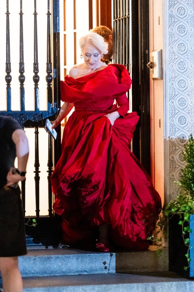 photo of meryl streep in red ball gown the devil wears prada 2