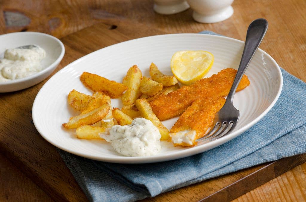 Fish fingers and chips