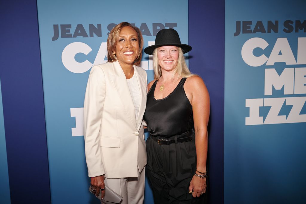 Robin Roberts and Amber Laign attend "Call Me Izzy" Broadway opening night at Studio 54 on June 12, 2025 in New York City