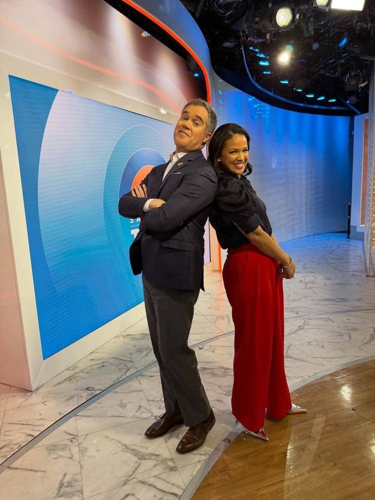 Peter with Today co-star Laura Jarrett