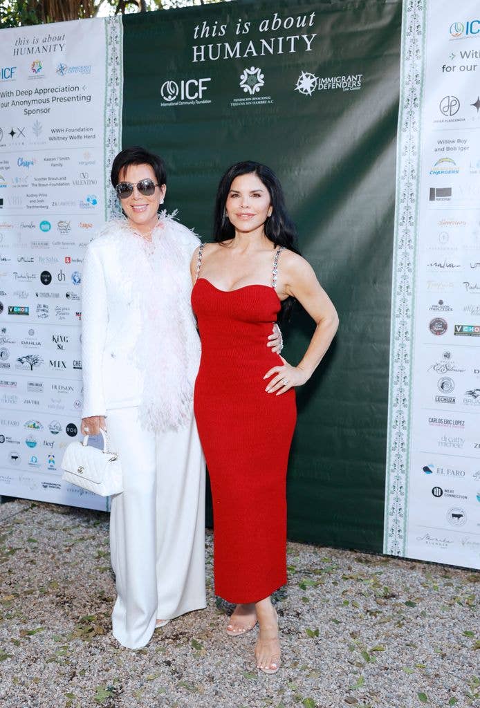 Kris Jenner and Lauren Sanchez attend the TIAH 5th Anniversary Soiree at Private Residence on August 26, 2023 