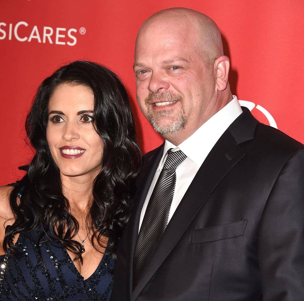 Rick Harrison and DeAnna Burditt arrives at the MusiCares Person Of The Year Tribute To Bob Dylan on February 6, 2015 in Los Angeles, California