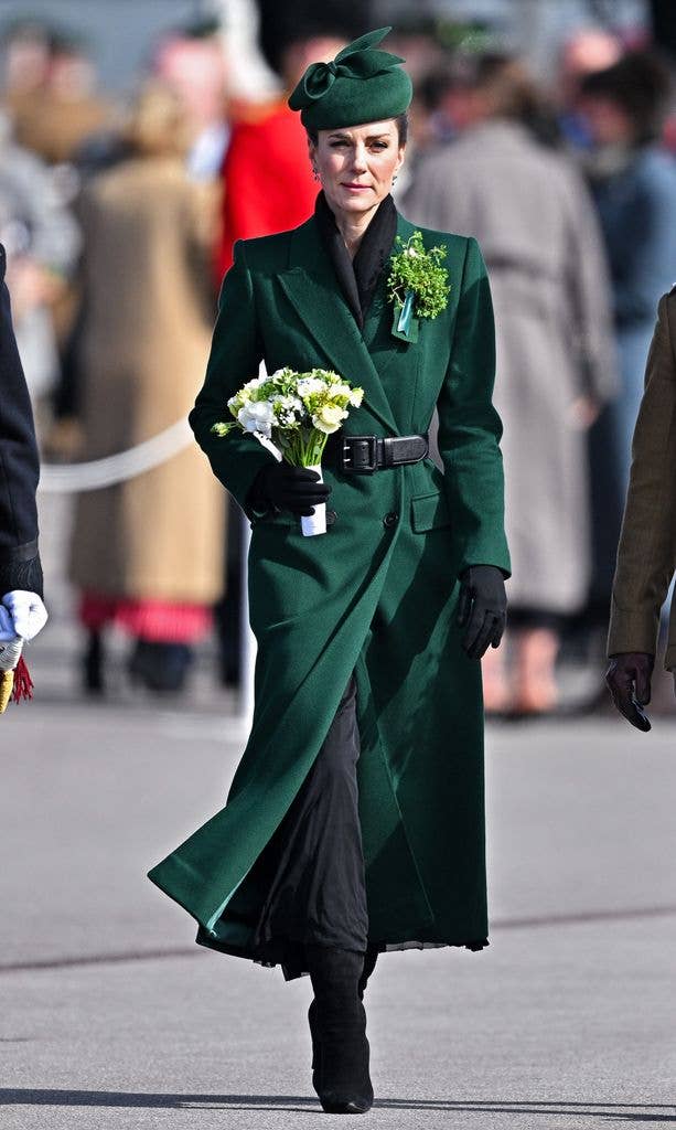 Kate Middleton in a green outfit
