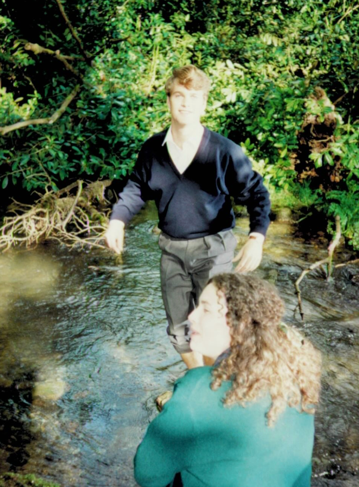 Throwback image of Chris and Minnie