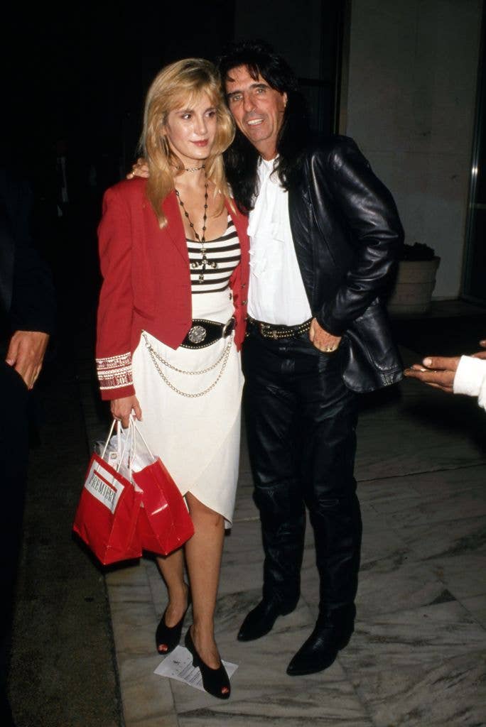Alice Cooper and Sheryl Cooper at The American Cinematheque's Eight Annual Moving Picture Ball at Century Plaza Hotel in Los Angeles, California. September 29, 1993