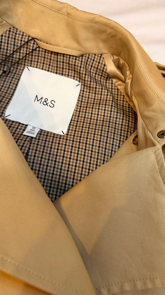 I loved the check lining on the Marks & Spencer trench - gives it more of a luxury look
