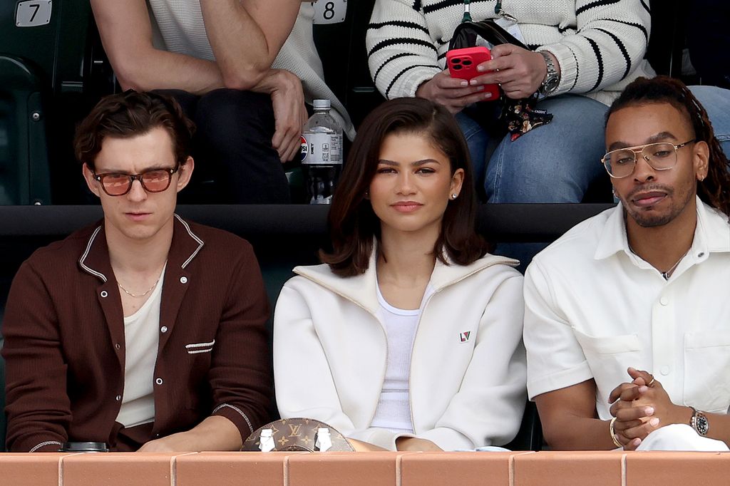 Tom Holland and Zendaya made for a stylish pair in the crowd 