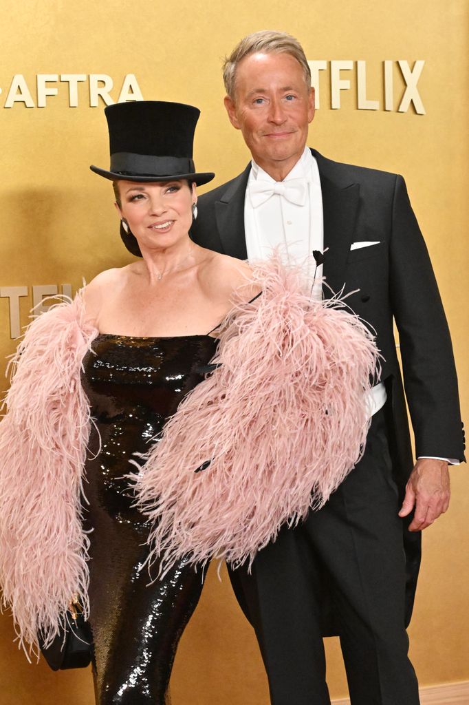 Fran with ex-husband and friend Peter Marc Jacobson 