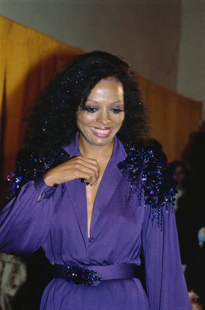 diana ross purple jumpsuit