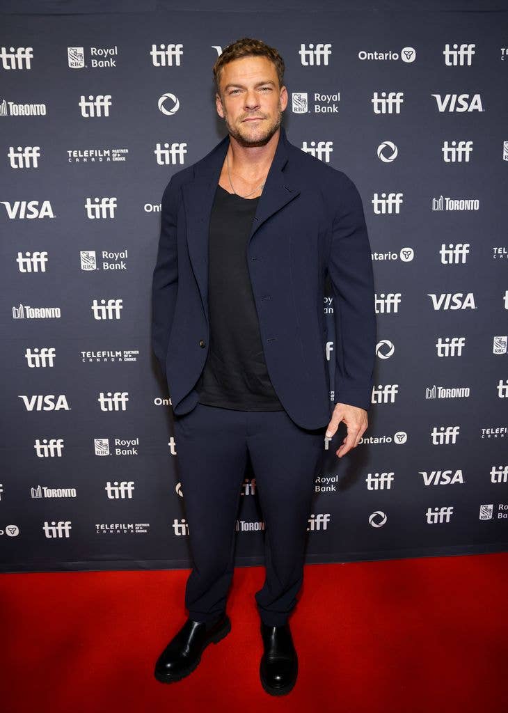 Alan Ritchson attends the premiere of  "Motor City" during the 2025 Toronto International Film Festival at TIFF Lightbox on September 04, 2025 in Toronto, Ontario