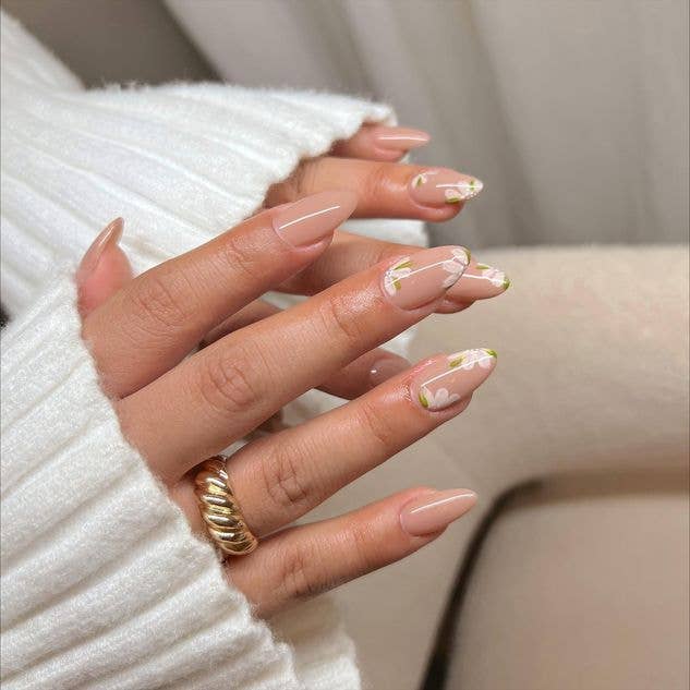  lip gloss nails floral by nailsxbellaluna