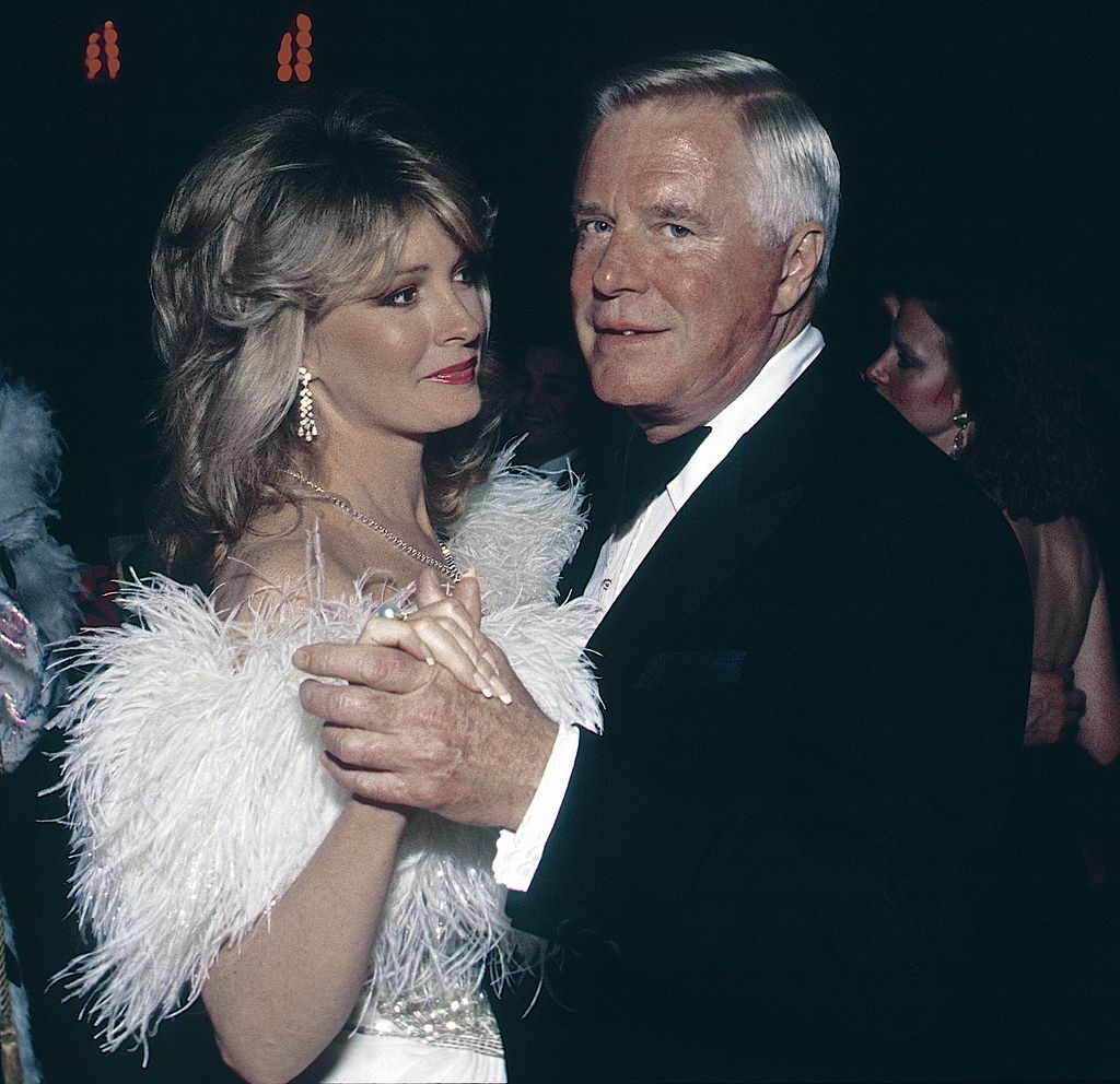 George Peppard with Deidre Hall in 1990