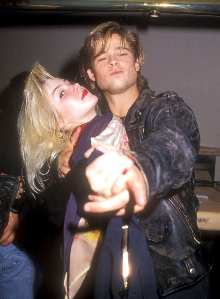 Christina Applegate and Brad Pitt