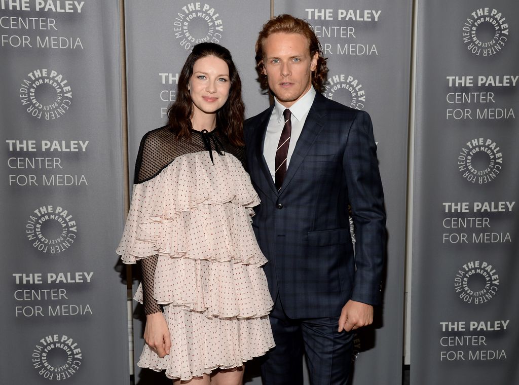 Caitriona Balfeand Sam Heughan attend The Paley Center 