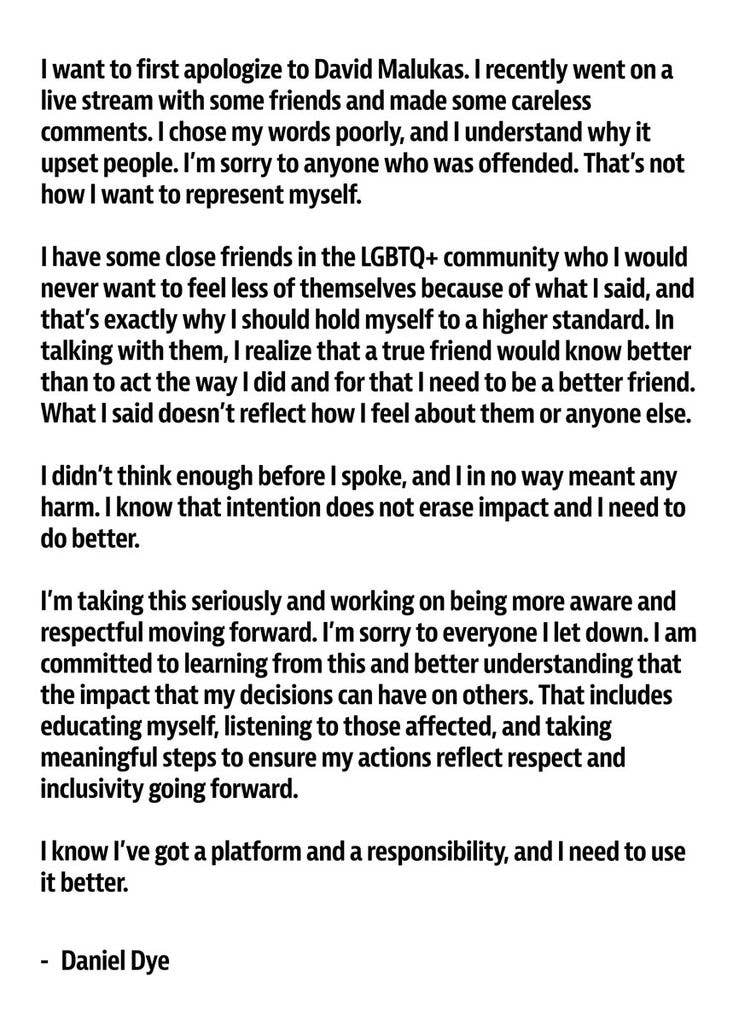 Daniel's apology to David