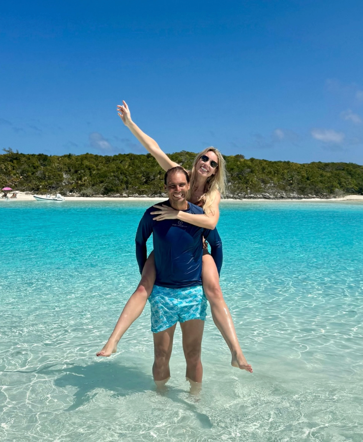 Rafa and Maria experiencing carefree joy