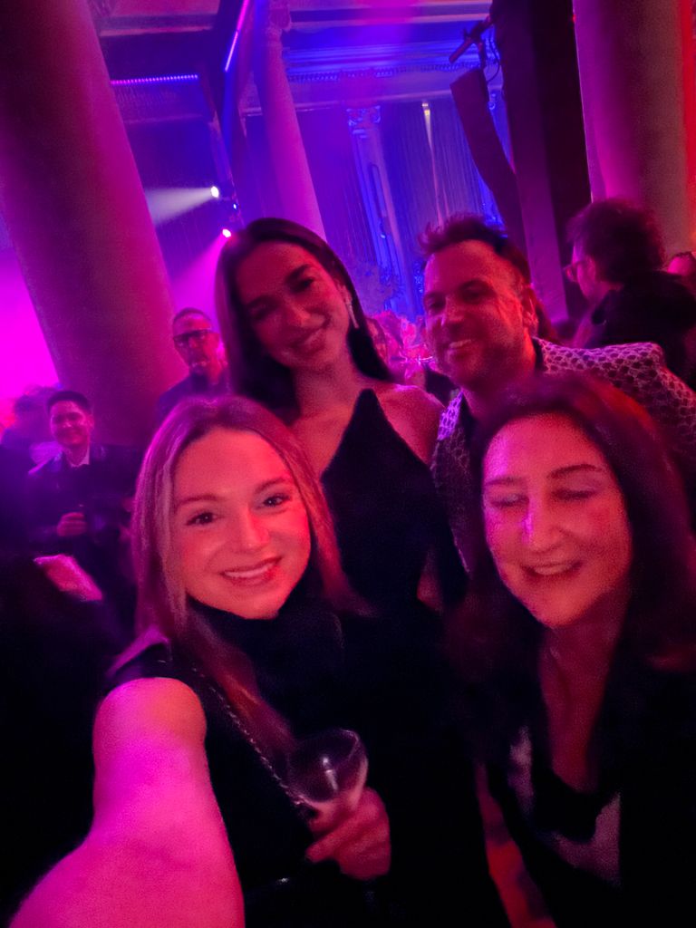 The singer snapped a selfie with HELLO!