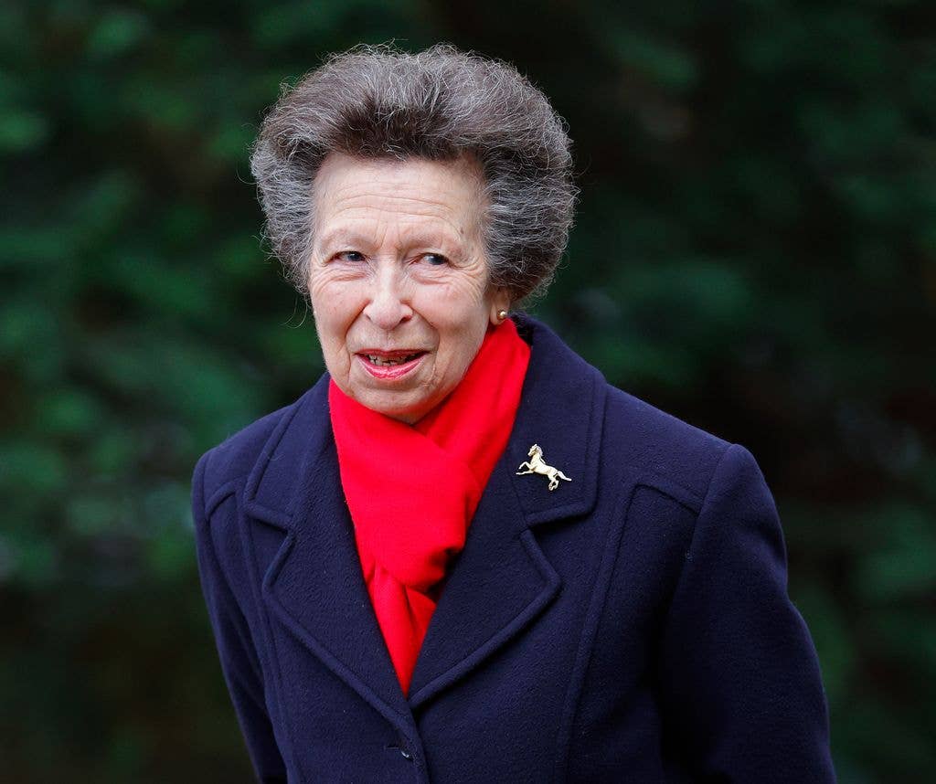 Princess Anne, Princess Royal attends Sunday service at St Peter's Church, Wolferton on the Sandringham Estate on January 25, 2026 