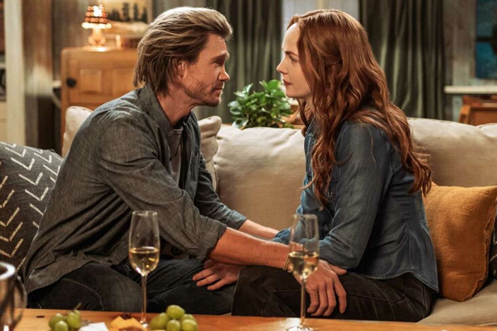 Chad Michael Murray and Morgan Kohan in Sullivan's Crossing