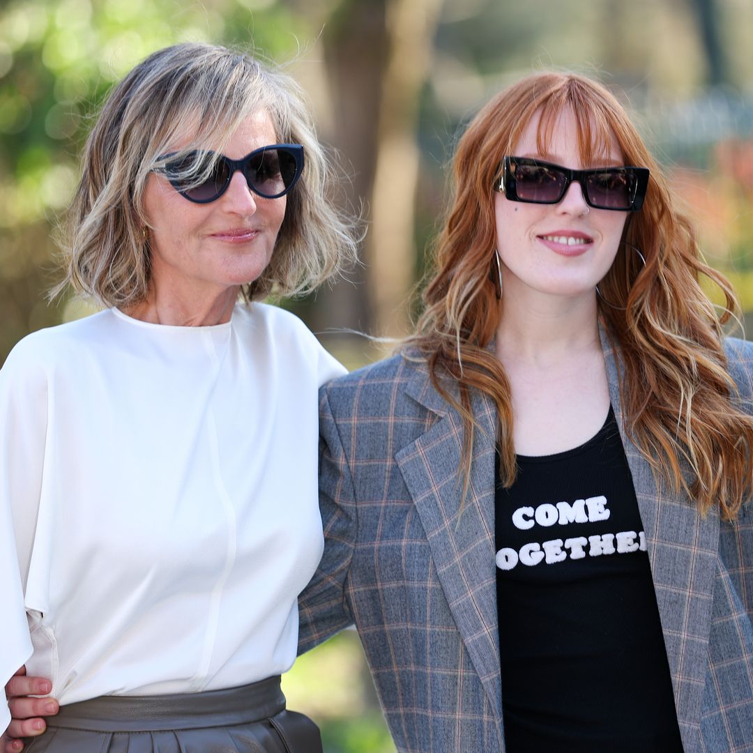 Helen Hunt and Makena Lei attend the Stella McCartney Womenswear Fall/Winter 2026-2027 show as part of Paris Fashion Week on March 04, 2026 in Paris, France.