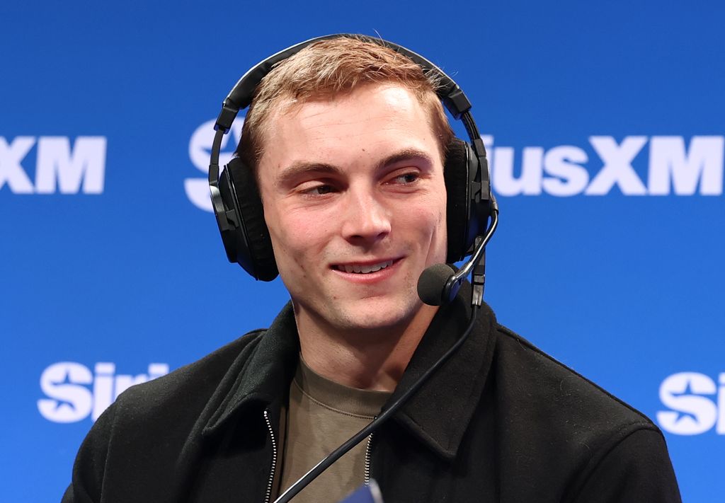 Alec Pierce visits SiriusXM on Radio Row at Super Bowl LX