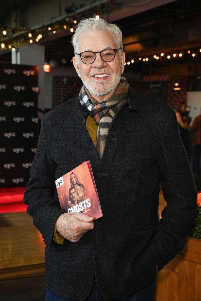 Matthew Kelly attends the press night performance of "Ghosts" at The Lyric Hammersmith on April 16, 2025 in London, England