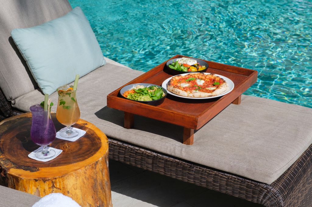 Poolside dining likuliku resort