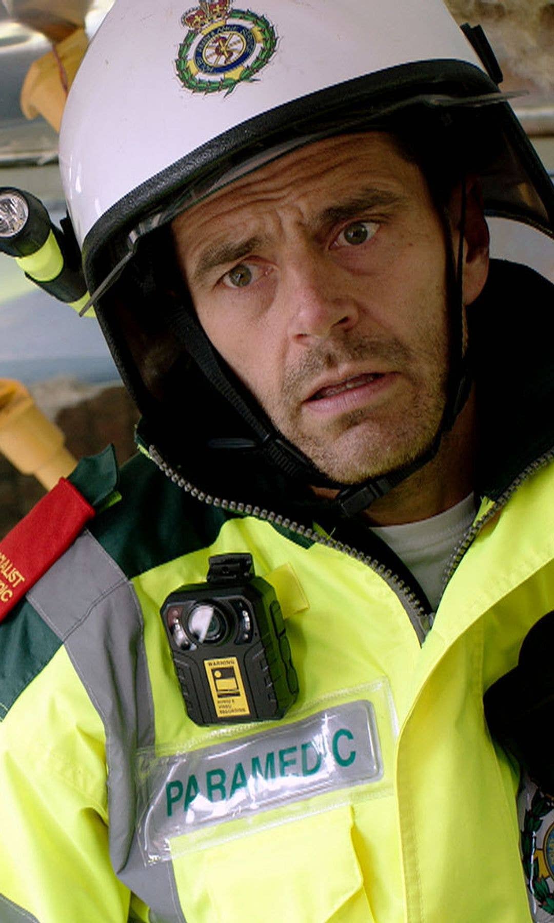 Michael Stevenson in a still image from Casualty