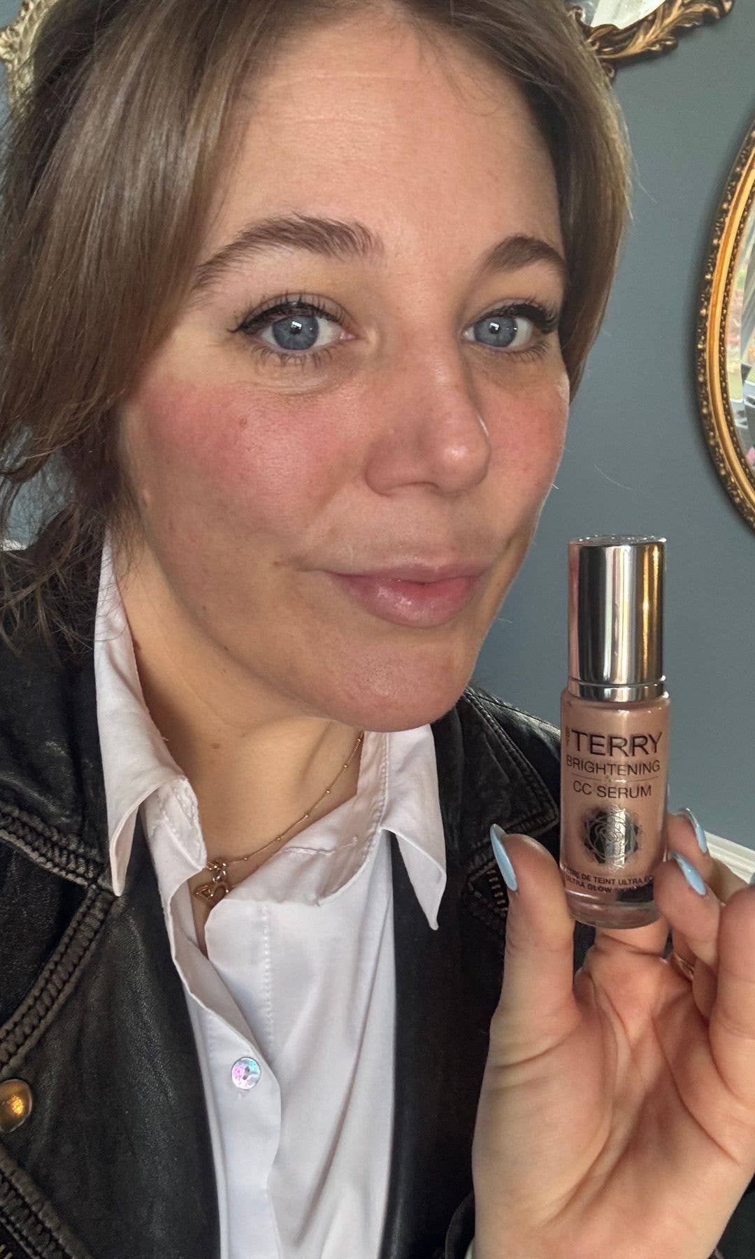 Mel Wearing By Terry Brighting CC Serum