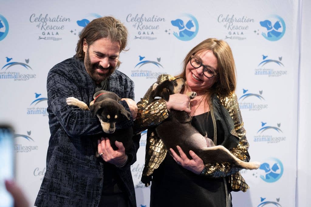 John M. Cusimano and Rachael Ray attend the 2025 North Shore Animal League America Celebration of Rescue at Tribeca 360 on June 12, 2025 in New York City