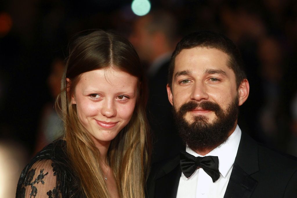Shia with Mia Goth 
