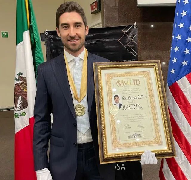 Gonzalo has been recognised by the World Leaders Organization