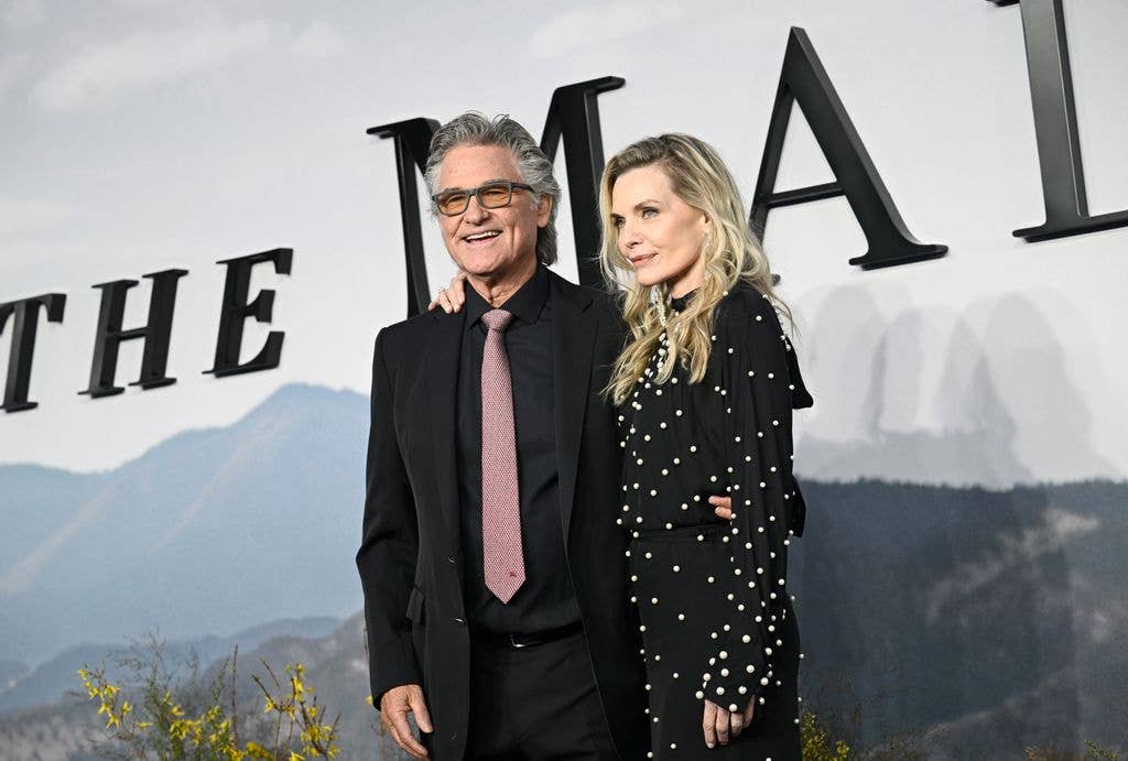 Kurt Russell and Michelle Pfeiffer at a premiere