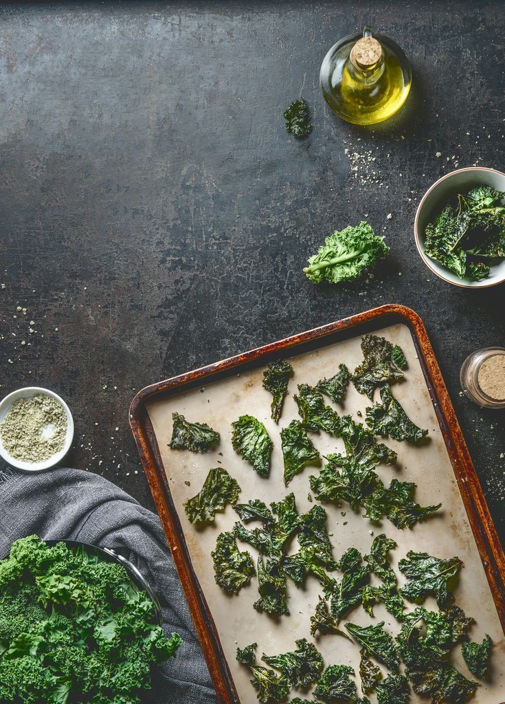 Kale chips are a tasty way to serve the leafy green vegetable