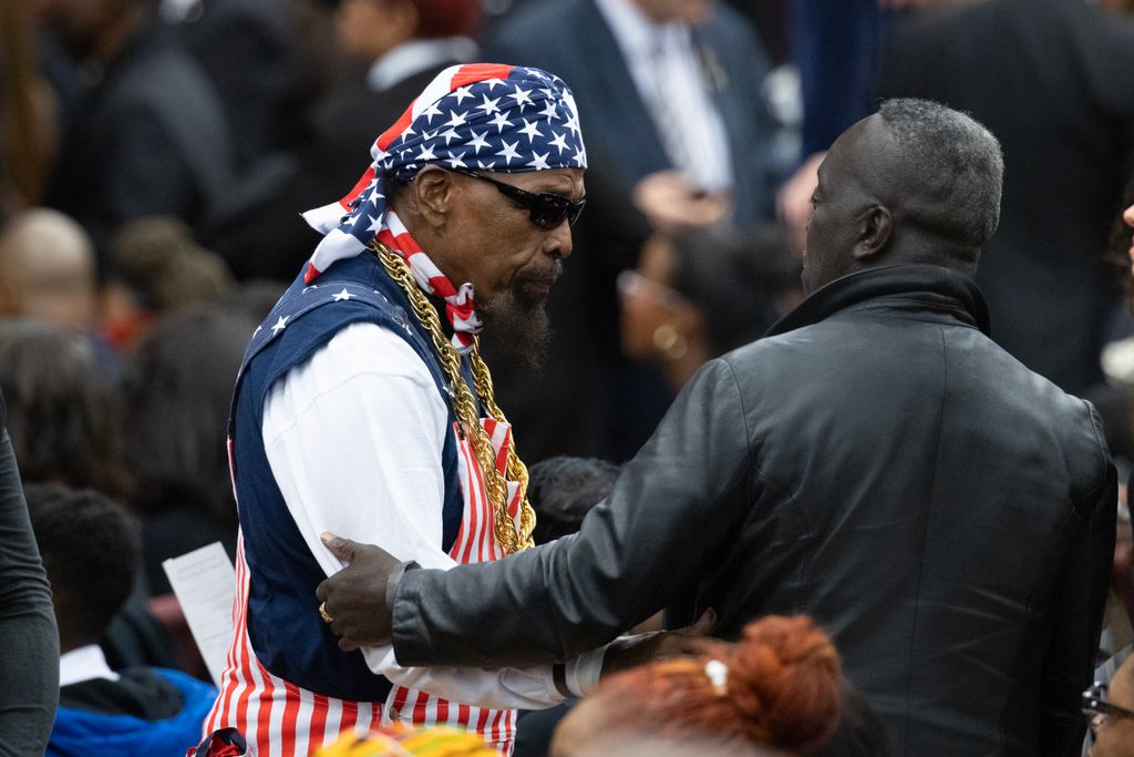 Mr. T at a celebration of life service for Rev. Jesse Jackson S in 2026